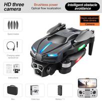 2025 New Mini M2 Drone 8K Triple HD Camera 4K Professional Optical Flow WiFi FPV Obstacle Avoidance Brushless Remote Control Quadcopter Toy Gift 1 Battery pilka