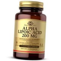 Alfa lipoinė rūgštis, Antioksidacinė apsauga, Alpha Lipoic Acid 200, Solgar 50 daržovių kapsulių (70313002) 50vcaps
