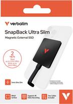 2TB Verbatim SnapBack Ultra Slim USB 3.2 Gen 2x2 black 32337 | 32337 | 023942323372