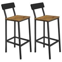 HOCKER aukšta baro kėdė TABORET alksnis SĖDĖLĖ juoda