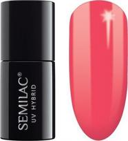 Hibridinis nagų lakas Semilac Neon Burgundy UV, 7 ml