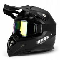 Vaikiškas motokroso keturračių BMX šalmas XS/S 48-49 cm + akiniai