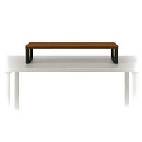 Monitoriaus laikiklis Lentyna monitoriui, Begryf, 90x20x10 cm, ruda/juoda, metalas ir medžio drožlių plokštė, monitoriaus stovas