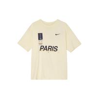 Nike Paris Saint-Germain Letter Print Short Sleeve Soccer Jersey Men Tops Coconut-Milk FQ1546-113 M