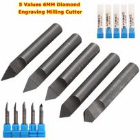 6MM CNC Marmuro Granito Deimantinis Graviravimo Antgalis Plokščiu Dugnu Graviravimo Antgaliai Naujas Graviravimo Frezavimo 5 Reikšmių Freza 30°