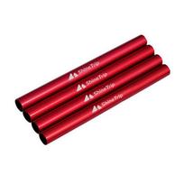 4pcs Tent Emergency Tube Aluminum Alloy Mending Pipe Camping Lengthen 13cm Lightweight for Hiking Awning Kit Tent Accessories raudona