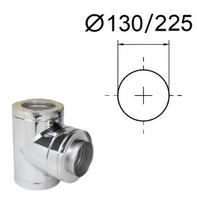 Izoliuotas 90° trišakis su adapteriu. D-130/225 mm.
