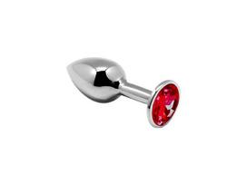 Analinis kaištis Alive Mini Metal Butt Plug S, raudonos spalvos (galima rinktis spalvą)