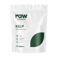 RAW POWDERS Kelp (150 mcg jodo), 90 tablečių