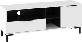 TV staliukas Meblocross Fresh FRE-11, baltas/juodas
