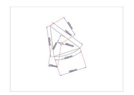 Pusiau veidrodinis stiklas 655x795x586