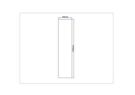 Dušo kabinos šoninis stiklas tiesus 390x1700 grey 3.108.