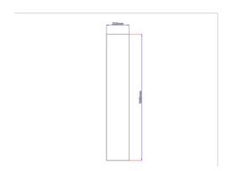 Dušo kabinos šoninis stiklas tiesus 300x1690 grey 3.2.