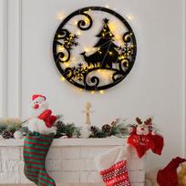 Dekoratyvinis metalinis sienų priedas XMASBLACK - 027