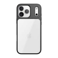 Rock Guard objektyvo apsaugos serijos magnetinis dėklas iPhone 17 Pro, skaidrus-juodas