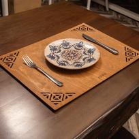 Stalo kilimėlio rinkinys (4 vienetai) Corpat - Walnut