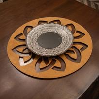 Stalo kilimėlio rinkinys (6 vienetai) Lugh - Walnut