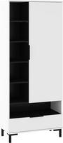 Pastatoma lentyna Meblocross Fresh FRE-08, balta/juoda