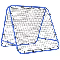 Futbolo atmušimo įrenginys "Kickback Goal Rebound wall Net" dvipusis atmušimo tinklas, Reguliuojamas 5 lygiais - mėlyna 100 x 95 x 90 cm