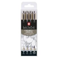 Žymekliai - Piešimas - Eskizas - Pigma Micron 05 - Sakura - Šaltai pilka - 4 dydžiai