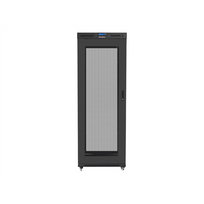 LANBERG 19" free-standing rack cabinet, 37U/800x1000 (flat pack), with glass door, LCD V2, FF01-8037-23BL, Black