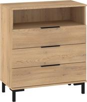 Komoda Meblocross Fresh FRE-03, šviesaus ąžuolo spalvos