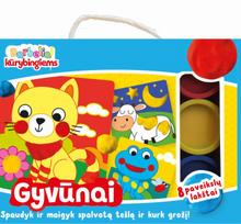 Gyvūnai. Įdomusis spalvinimas