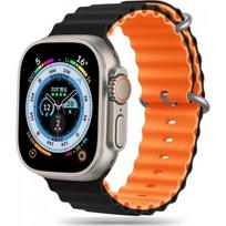 Tech-Protect IconBand Pro dirželis Apple Watch 42/ 44/ 45/ 49mm juoda/ oranžinė