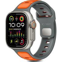 Tech-Protect IconBand apyrankė Apple Watch 44/ 45/ 46/ 49mm pilka/ oranžinė