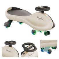 Tulano Focus 35 beige gravitacinis paspirtukas su LED ratais – stilingas ir saugus