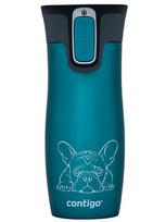Termo puodelis Contigo West Loop 2.0 470 ml „Buldogas Prancūziškas – Biscay Bay”, uniwersalny