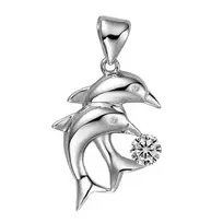Kaklo papuošalas Delfinai; 18x16mm