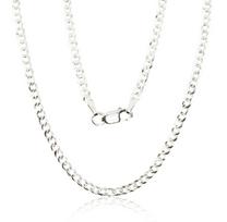 Vyriška sidabrinė grandinėlė Cartier Flat Curb 3.8 mm, diamond-cut, 925 sidabras, 70 cm