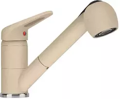 Plautuvės maišytuvas Franke Novara Plus, su ištraukiamu dušeliu, Beige