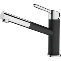 Plautuvės maišytuvas Franke Orbit, su ištraukiamu dušeliu, chrome/onyx