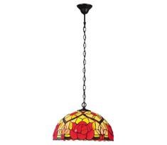 Brilagi - Tiffany stiliaus vitražinis pakabinamas šviestuvas ant grandinės GARLAN 2xE27/60W/230V