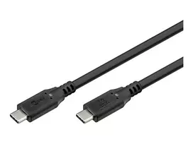 Goobay USB-C™ Cable, USB 3.2, 60 W, 5Gbit/s, Power Delivery, 1.5 m, Black | Goobay