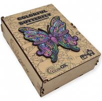 Medinė dėlionė PUZZLEOK  Spalvingas drugelis 68 det.