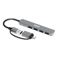PORT CONNECT Hub USB 4 Ports 3.0 Slim Combo for BtoC  PORT CONNECT