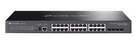 TP-Link Omada SG5428X tinklo komutatorius Valdomas L3 Gigabit Ethernet (10/100/1000) Juoda