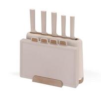 Maestro MR-1412-BEIGE Peilių rinkinys su blokeliu + pjaustymo lentos rinkinys Smėlio spalvos