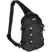 Fox Outdoor Sling krepšys per petį su paminkštinta petneša juodos spalvos