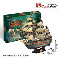 Cubicfun PUZZLE 3D Sailing ship The Spanish ArmadaSan Felipe DA-24017
