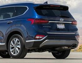 "Hyundai Santa Fe IV CHROM" chromuota atvartų apdaila