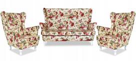 Svetainės baldų komplektas uszak ARI Print sofa foteliai Skandinaviški šeimos baldai