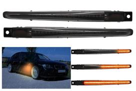 BMW M5 F10 LED posūkių žibintai, juodi, tekantys - 2 vnt