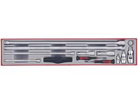 Prailginimų, šarnyrų ir adapterių rinkinys Teng Tools TTXEXT13; 13 vnt.