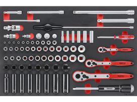 Galvučių komplektas eng Tools TTESK77; EVA; 77 vnt.