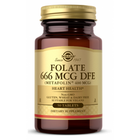 Solgar Folate 666 mcg DFE Metafolin 400 mcg 50 tab