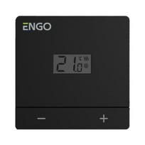 Engo EASY belaidis termostatas, juodas, Juoda